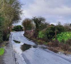 Blocked Road Drainage Gulley, 28th January